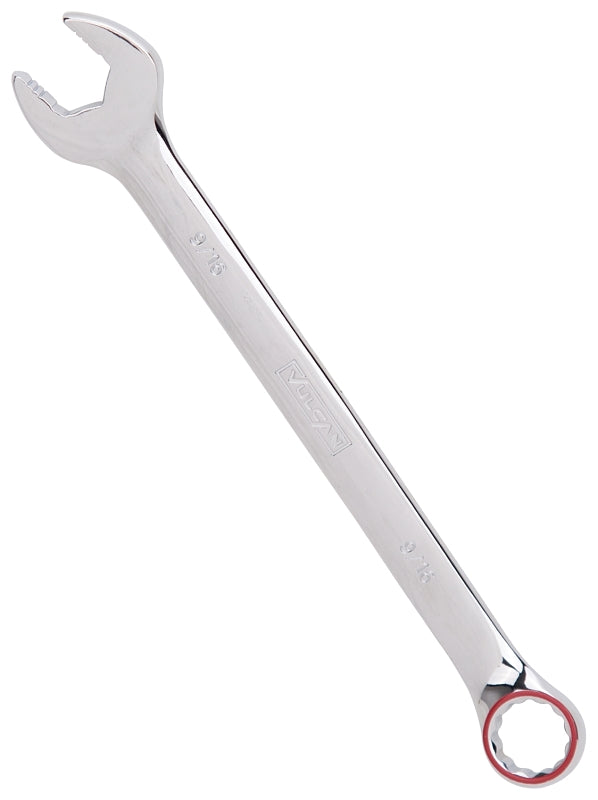 Vulcan MT65456853L Combination Wrench, SAE, 9/16 in Head, Chrome Vanadium Steel