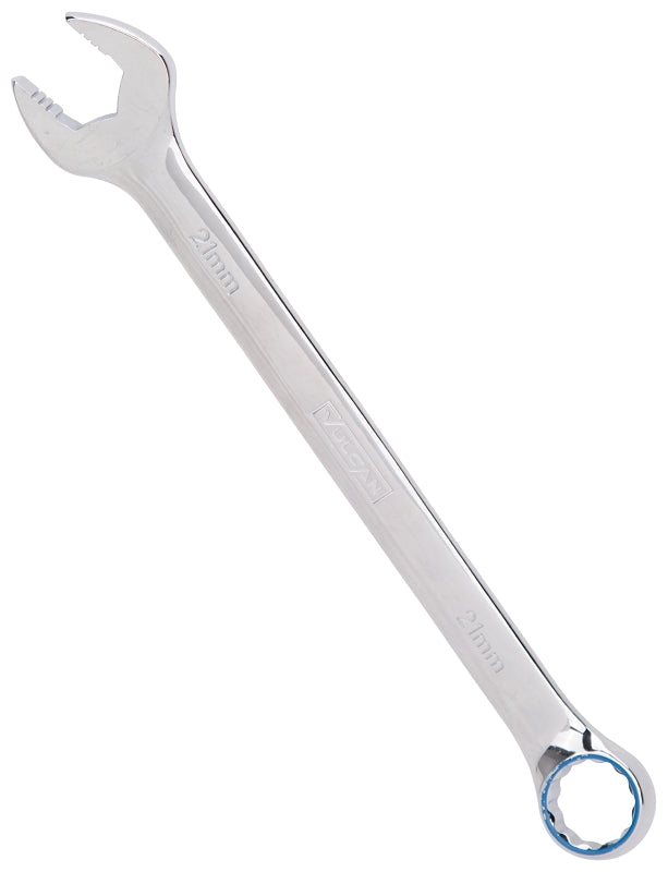 Vulcan MT65499353L Combination Wrench, Metric, 21 mm Head, Chrome Vanadium Steel, Silver