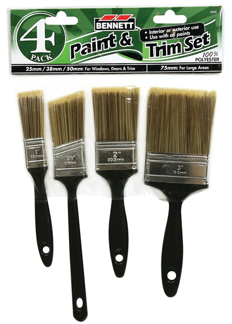 Bennett 4000 Paint and Trim Set, 4-Brush