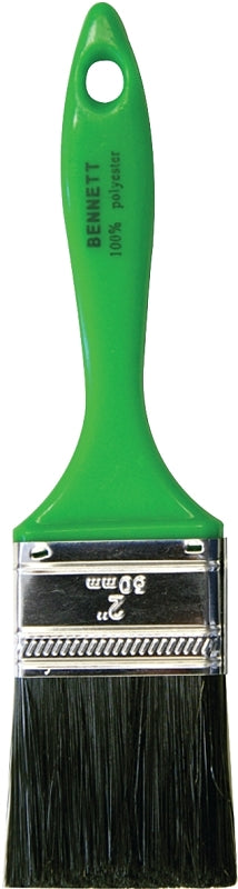 Bennett P0 GRN 50 Paint Brush, Black, 2 in W, Polyester Bristle