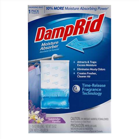 DampRid Hanging Moisture Absorber Lavender Vanilla Scent 15.4 oz, Pack of 6