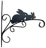 Landscapers Select GF-3055 Plant Bracket, 11 in L, 11.8 in H, Steel, Matte Black, Wall Mounting