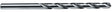 Irwin 81101 Jobber Drill Bit, 0.228 in Dia, 3-7/8 in OAL, Spiral Flute, 4-Flute, 0.228 in Dia Shank, Straight Shank