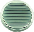 Maurice Franklin RL-100 4 Mini Louver with Insect Screen, 4-5/8 in W, Round, Aluminum, Mill