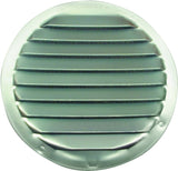 Maurice Franklin RL-100 4 Mini Louver with Insect Screen, 4-5/8 in W, Round, Aluminum, Mill