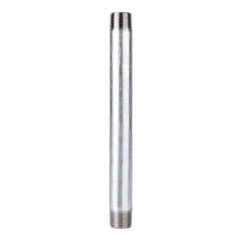 STZ Industries 1-1/4 in. MIP each X 1-1/4 in. D MIP Galvanized Steel 12 in. L Nipple