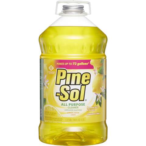 Pine-Sol Lemon Scent All Purpose Cleaner Liquid 144 oz, Pack of 3