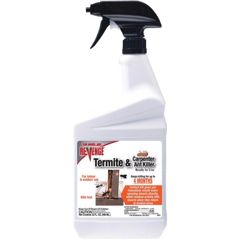 Bonide 371 Termite and Carpenter Ant Killer, Liquid, Spray Application, 32 oz Bottle