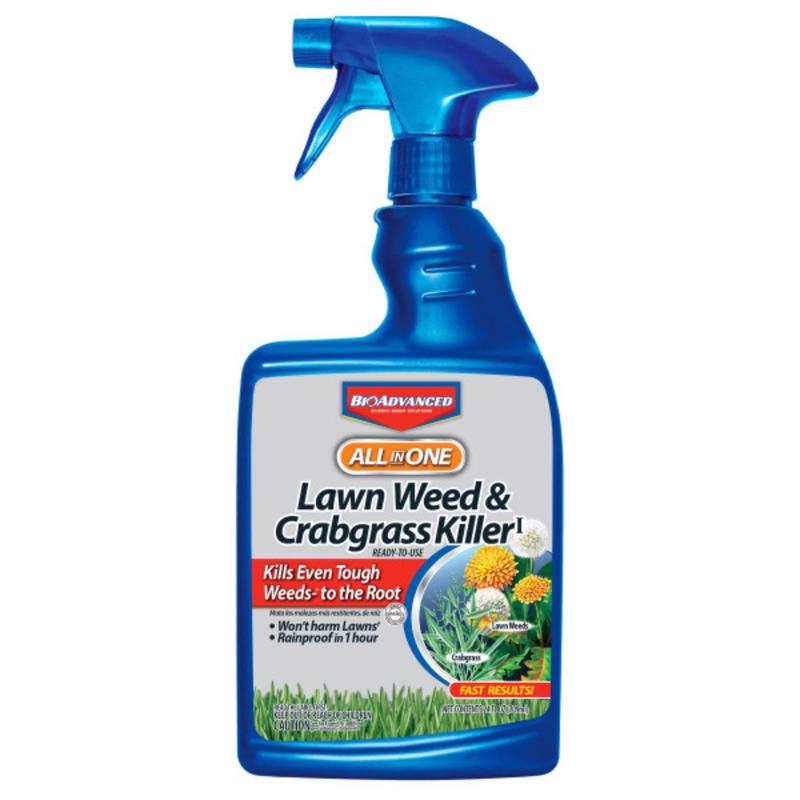 BioAdvanced 704125A Weed and Crabgrass Killer, Liquid, Black/Brown, 24 oz Bottle, Pack of 12