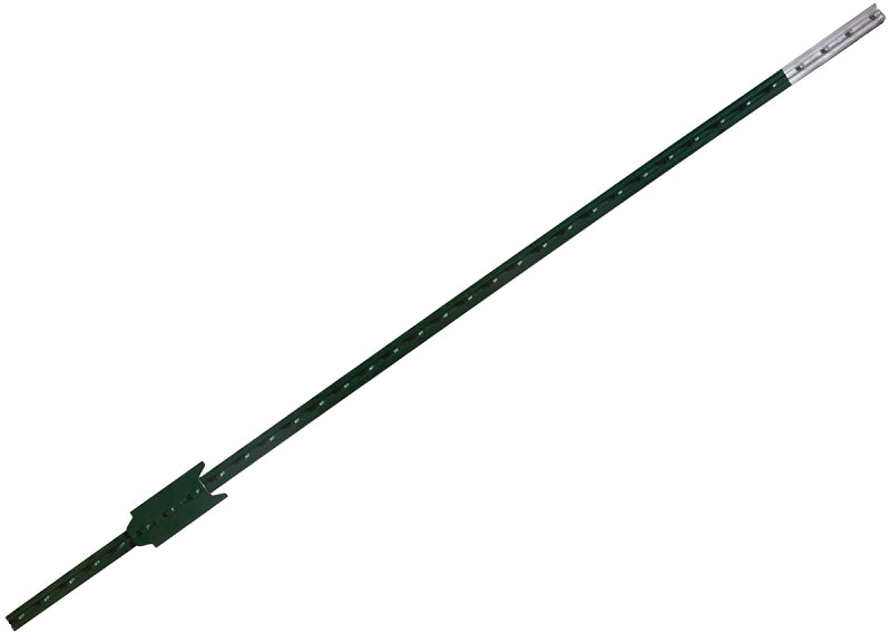 CMC 30052743 T-Post, 8 ft H, Steel, Gray/Green, Pack of 5