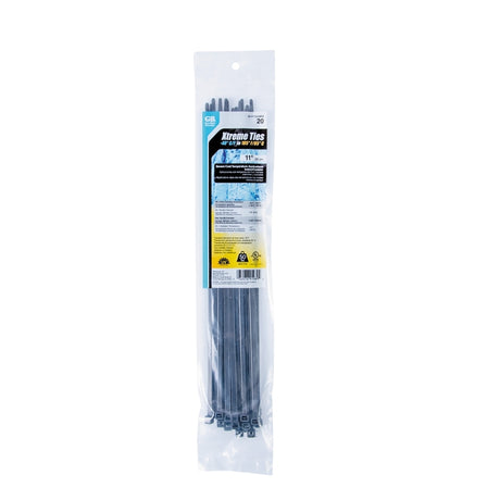 Gardner Bender Xtreme 45-311UVBFZ Cable Tie, Nylon, Black