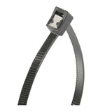 Gardner Bender 45-314UVBSC Cable Tie, Double-Lock Locking, 6/6 Nylon, Black