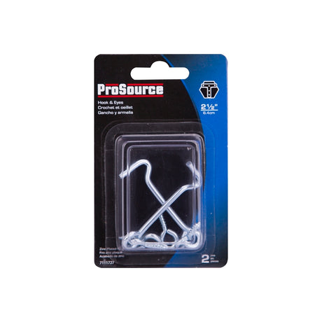 ProSource LR-408-PS Gate Hook and Eye, 1/8 in Dia Wire, Steel