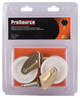 ProSource JC-B25-PS Swivel Caster, 2 in Dia Wheel, 2 in W Wheel, White, 60 lb, Steel Housing Material