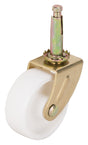 ProSource JC-B25-PS Swivel Caster, 2 in Dia Wheel, 2 in W Wheel, White, 60 lb, Steel Housing Material