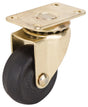 ProSource JC-D01-PS Swivel Caster, 1-5/8 in Dia Wheel, 5/8 in W Wheel, Rubber Wheel, Black, 70 lb