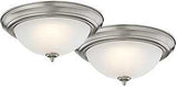 Boston Harbor ZD13-BN-C Ceiling Light Fixture, 0.17 A, 120 V, 20 W, 2-Lamp, LED Lamp, 1500, 3000 K Color Temp