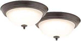 Boston Harbor ZD13-BR-C Ceiling Light Fixture, 0.17 A, 120 V, 20 W, 2-Lamp, LED Lamp, 1500, 3000 K Color Temp