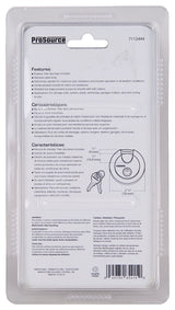 ProSource YB0070 Security Lock, 1/2 in Dia Shackle, 1 in H Shackle, Steel Shackle, Stainless Steel Body, Stainless Steel