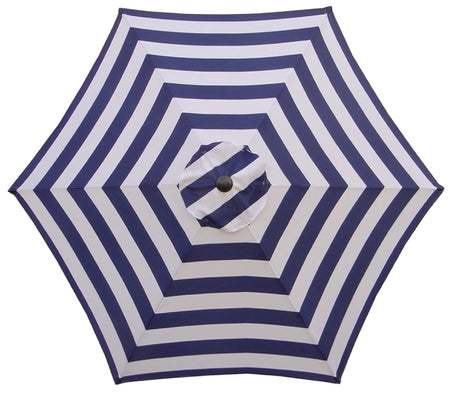 Seasonal Trends UM90BKOBD18/WT Umbrella, 98.43 in H, 8.9 ft W Canopy, 8.9 ft L Canopy, Round Canopy, Steel Frame