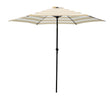 Seasonal Trends UM90BKOBD04/WT Umbrella, 8.2 ft H, 8.9 ft W Canopy, 8.9 ft L Canopy, Round Canopy, Steel Frame