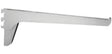 Knape & Vogt 185B ANO 24 Shelf Bracket, 24 in L, Steel, Anochrome
