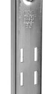 Knape & Vogt 85 ANO 36 Shelf Standard, 680 lb, 16 ga Thick Material, 1-1/4 in W, 36 in H, Steel, Anochrome, Pack of 10