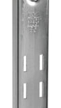 Knape & Vogt 85 ANO 24 Shelf Standard, 680 lb, 16 ga Thick Material, 1-1/4 in W, 24 in H, Steel, Anochrome, Pack of 10