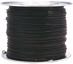 CCI 55667323 Primary Wire, 18 AWG Wire, 1-Conductor, 60 VDC, Copper Conductor, Black Sheath, 100 ft L, Pack of 2