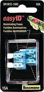 Bussmann BP/ATC-15ID Automotive Fuse, Blade Fuse, 32 VDC, 15 A, 1 kA Interrupt