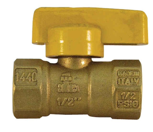 Pro-Flex PFGVO-F12B Gas Valve, 1/2 in Connection, FIP