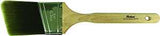 Hyde 80623 Paint Brush, Wood Handle, Angular Brush, 2-1/2 in L Bristle, Polyester Bristle, Long Handle