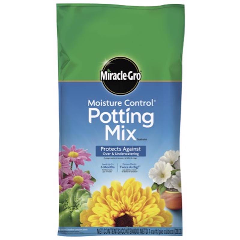 Miracle-Gro Moisture Control Flower and Plant Potting Mix 1 cu ft