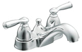 Moen Banbury Series WS84912 Bathroom Faucet, Low Arc Spout, Chrome Plated, 5/16 to 1-3/16 in Plate Size, 5-5/8 in, Metal