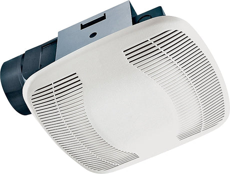 Air King Snap-In Exhaust Fan, 1/2 A, 72 W, 120 VAC, 60 Hz, 3.5 Sones, 2250 rpm, 100 cfm, Polymeric