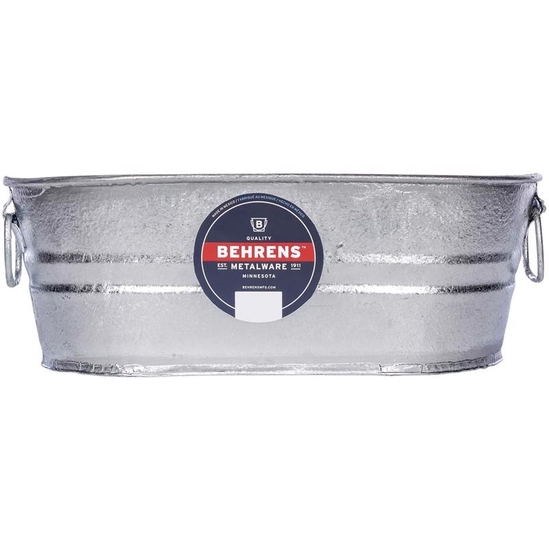 Behrens 2 gal Steel Tub Oval