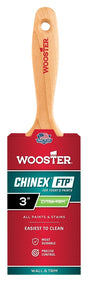 Wooster 4413-3 Paint Brush, 3 in W, 3-3/16 in L Bristle, Synthetic Fabric Bristle, Varnish Handle