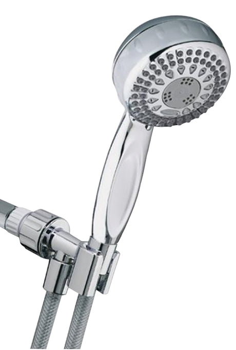 Waterpik PowerSpray+ Series TRS-553E Hand Held Shower Head, 1/2 in NPT Connection, 1.8 gpm, 5-Spray Function, Plastic