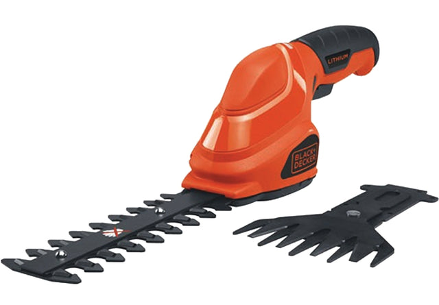 Black+Decker GSL35 2-in-1 Garden Shear and Trimmer Combo, 1 in Cutting Capacity, Steel Blade, Soft Grip Handle