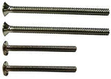 Danco 28966 Flange Screw Set, Stainless Steel, Chrome Plated