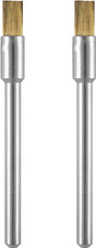 Dremel 537-02 Brush, 1/8 in Dia, 1/8 in Arbor/Shank, Straight Bristle, Brass Bristle