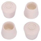 ProSource FE-50643-B Furniture Leg Tip, Round, Rubber, White, 3/4 in Dia, 0.76 in H, Pack of 20