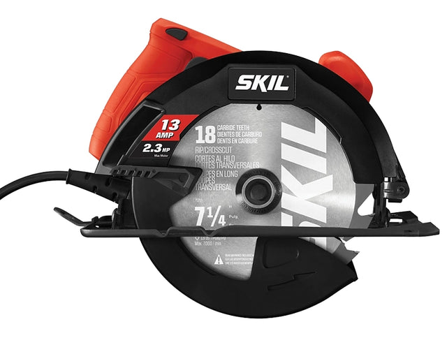 Skil 5080-01 Circular Saw, 13 A, 7-1/4 in Dia Blade, 5/8 in Arbor, 51 deg Bevel