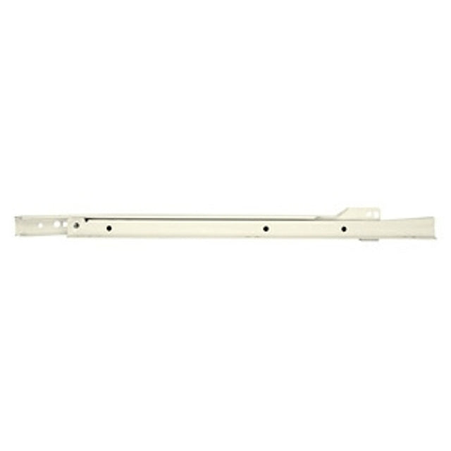 Knape & Vogt 1805RP WH 450 Euro Drawer Slide, 75 lb, Side Mounting, 450 mm L Rail, Steel, Epoxy-Coated