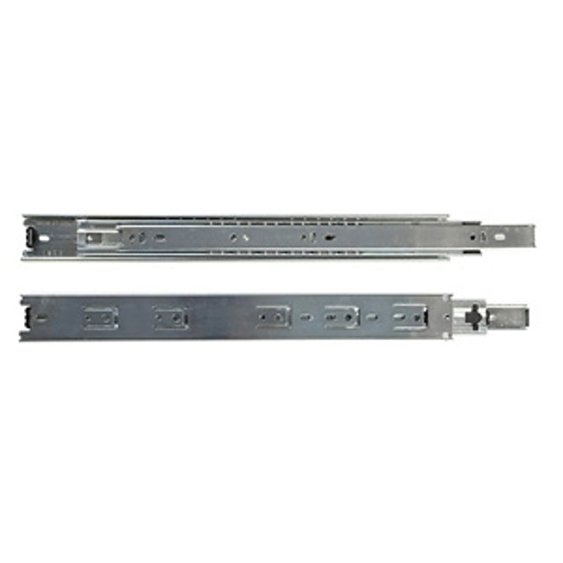 Knape & Vogt True-Trac Series TT100RP 550 Drawer Slide, 100 lb, Side Mounting, 550 mm L Rail, Steel, Zinc