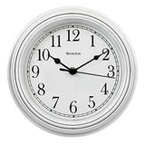 Westclox 46994A Clock, Round, White Frame, Plastic Clock Face, Analog