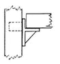 Knape & Vogt 335 335P WH Shelf Support Pin, Plastic, White