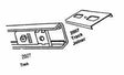 Renin Bi-Fold Door Track, Steel, For Use With Bi-Fold Door