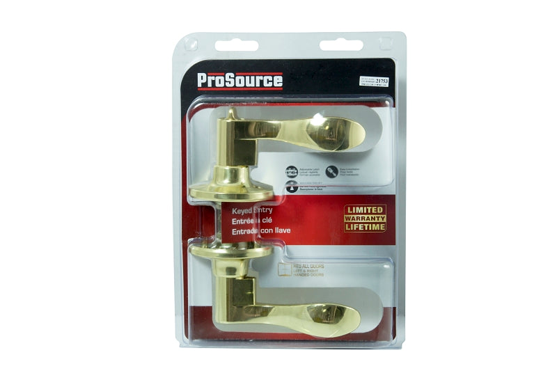 ProSource LYE700V-PS Entry Lever, Zinc, Reversible Hand, 3 Grade, Pack of 3