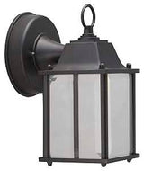 Boston Harbor 0038-WD-BK Outdoor Wall Lantern, 120 V, 6.65 W, LED Lamp, 320 Lumens, 3000 K Color Temp
